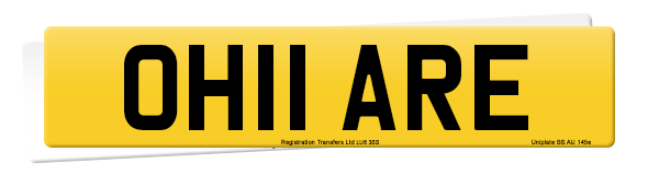 Registration number OH11 ARE